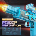 LED Light Up Electric Water Gun for Boys Automatic Shooting Glow Water Blasters Children Summer Outdoor Beach Pool Toys for Kids